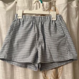 brandy melville plaid shorts